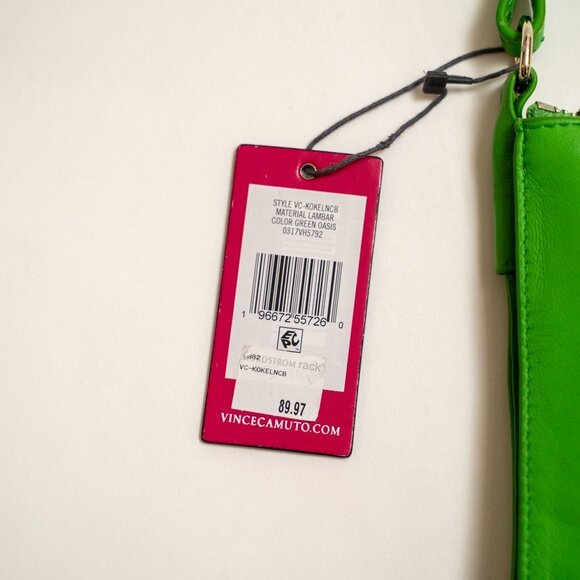 NWT Vince Camuto Green Leather Crossbody Bag - Picture 5 of 14